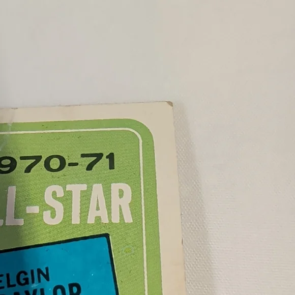 1970-71 All-Star Elgin Baylor Sports Card - Blue & Green - Picture 3 of 6